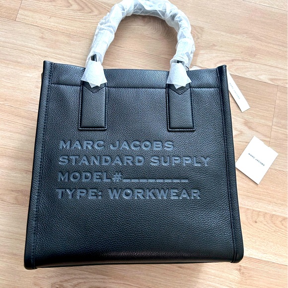 Marc Jacobs Handbags - Marc Jacobs Leather Tote Large Standard Supply Model Workwear Black NWT